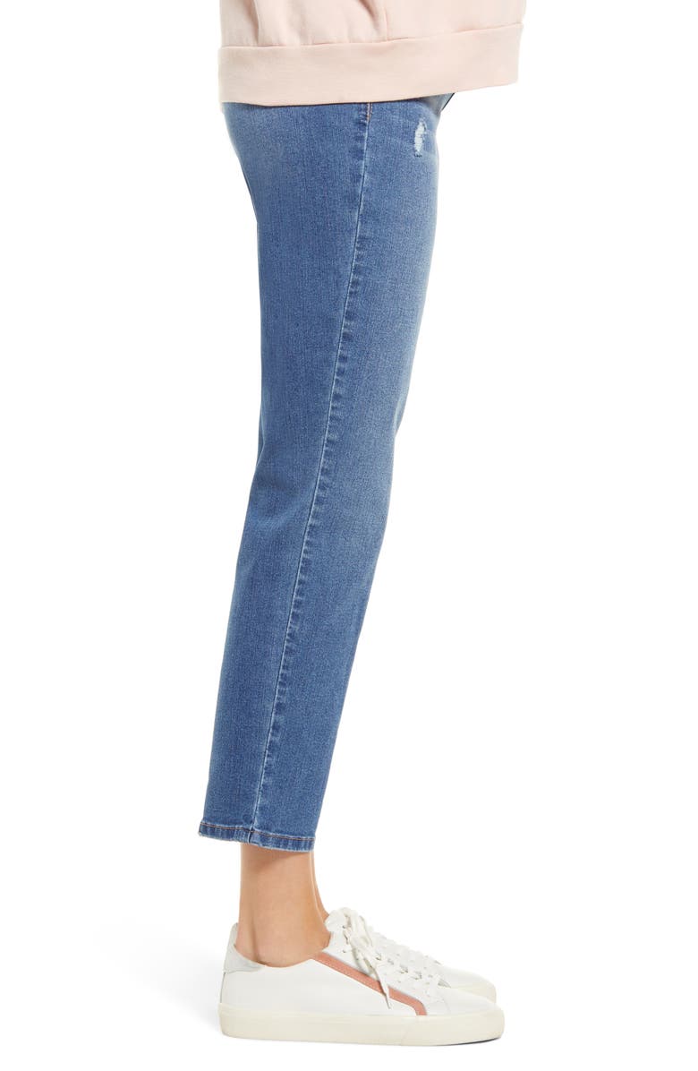 1822 Denim Re:Denim Over the Bump Ankle Straight Leg Maternity Jeans, Alternate, color, Nola