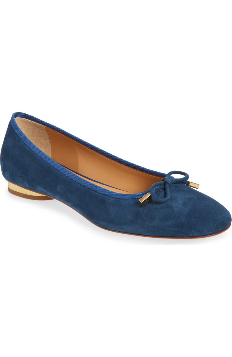 Tod's Ballerina Flat, Main, color, Baltic Chiaro