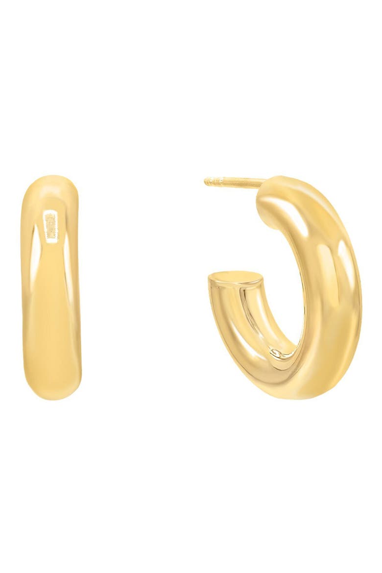 Adina's Jewels Thick Hoop Earrings, Main, color, GOLD