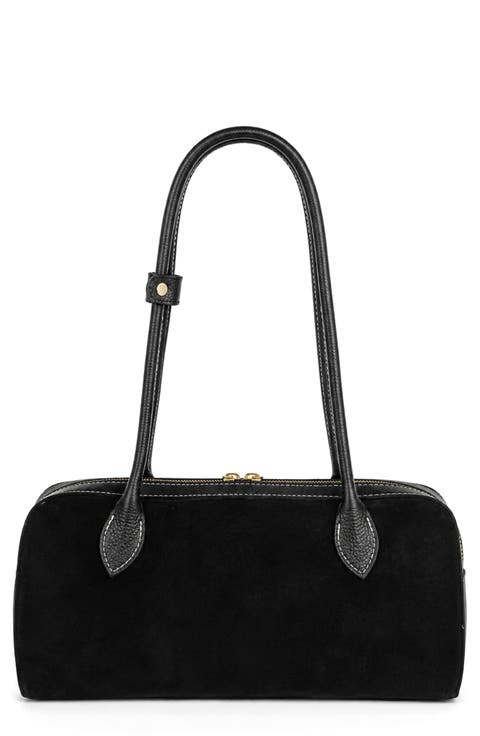 Hazel Leather Suede Shoulder Bag