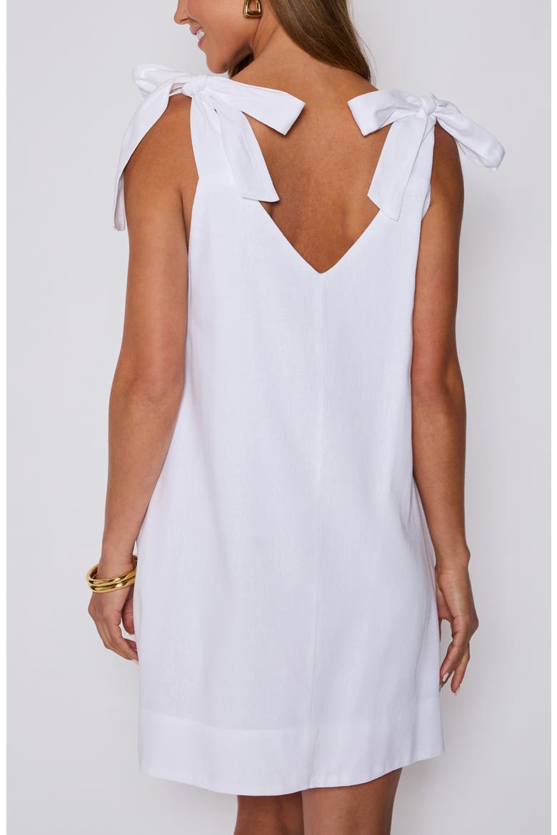 Tara Tie Strap Minidress (Nordstrom Exclusive), Alternate, color, WHITE