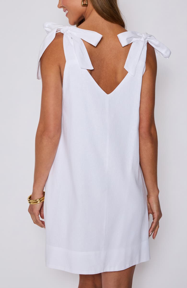 VICI Collection Tara Tie Strap Minidress, Alternate, color, White