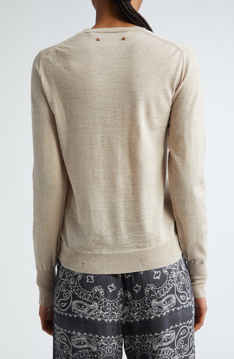 Golden Goose Golden Cotton Sweater, Alternate, color, Tan