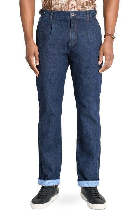 Slim Fit Solid Pleated Pants