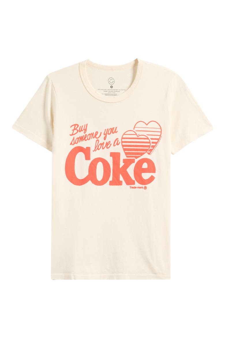 Share a Coke Cotton Blend Graphic T-Shirt, Alternate, color, BIRCH