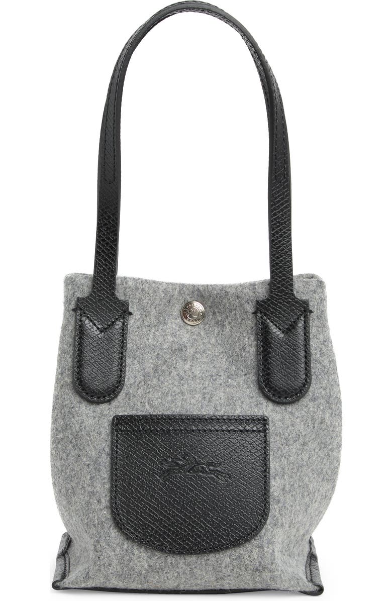 Longchamp Essential Wool Flannel Open Tote Bag, Main, color,