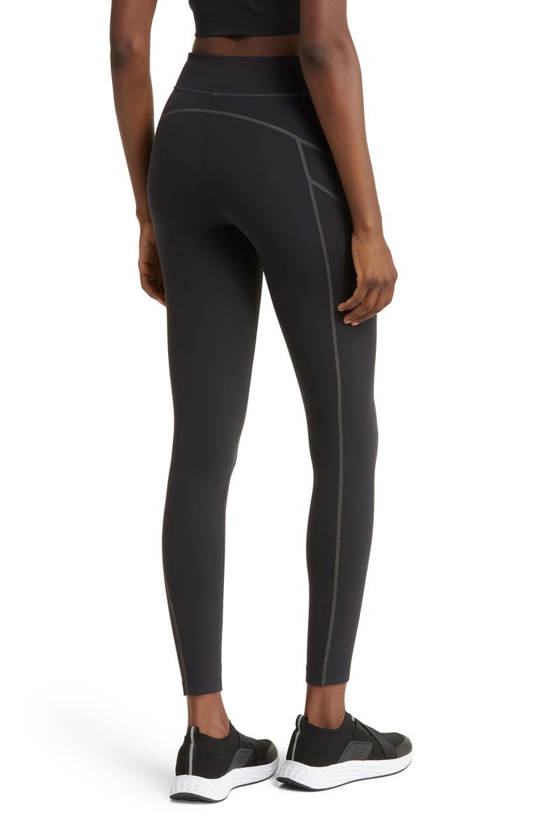 Studio Luxe Seamed 7/8 Leggings, Alternate, color, BLACK
