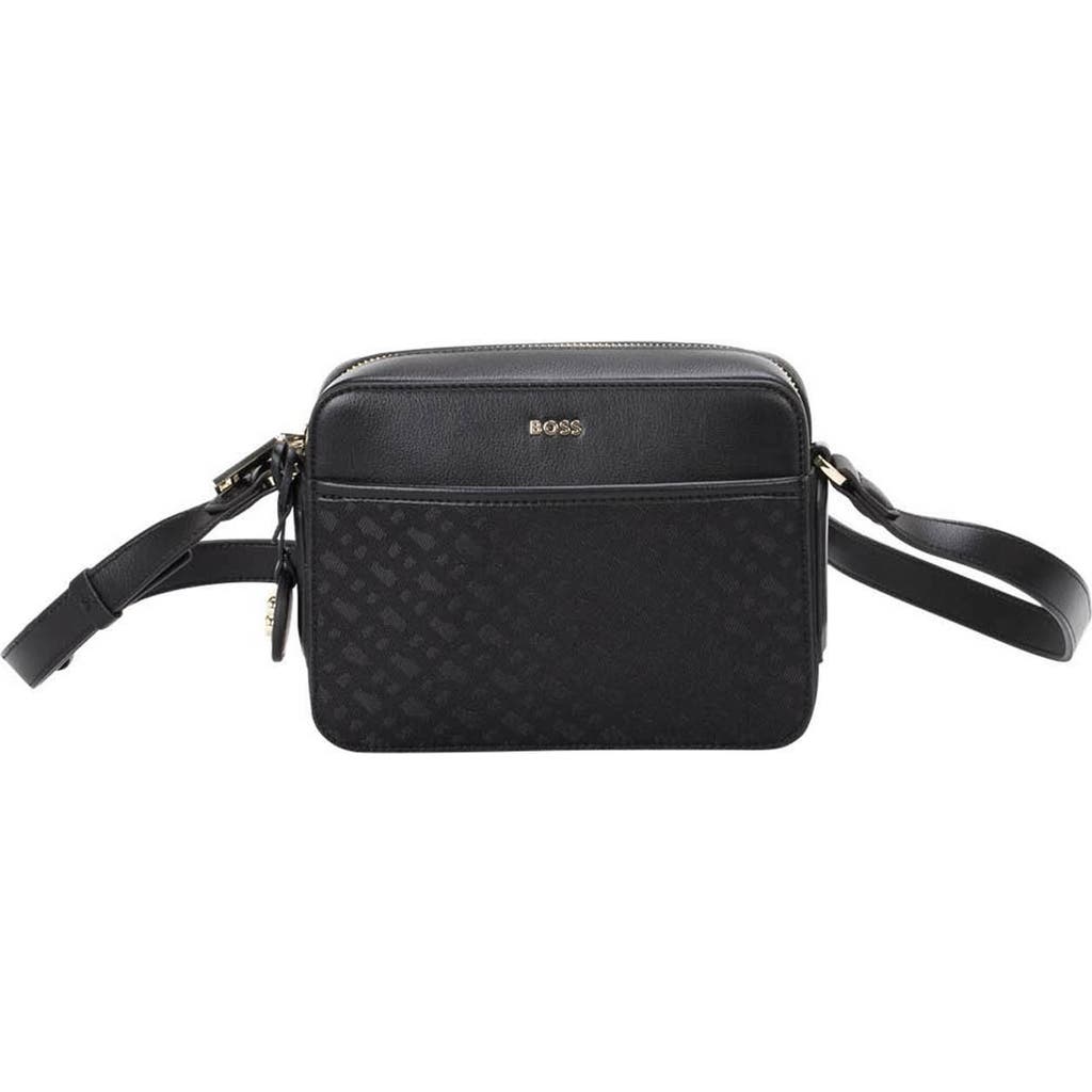 Hugo Boss Boss Liriel Jacquard Canvas & Faux Leather Crossbody Bag