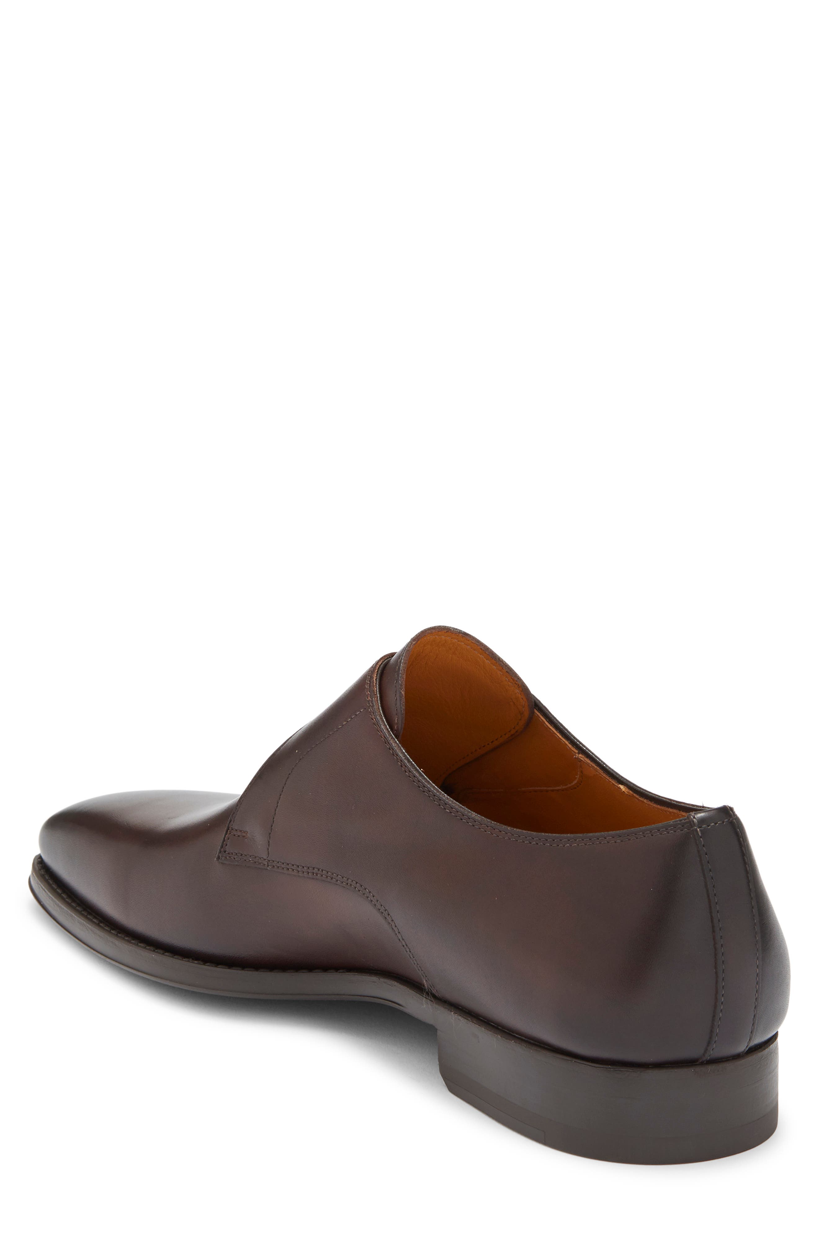 Veleta Monk Strap Shoe, Alternate, color, BROWN