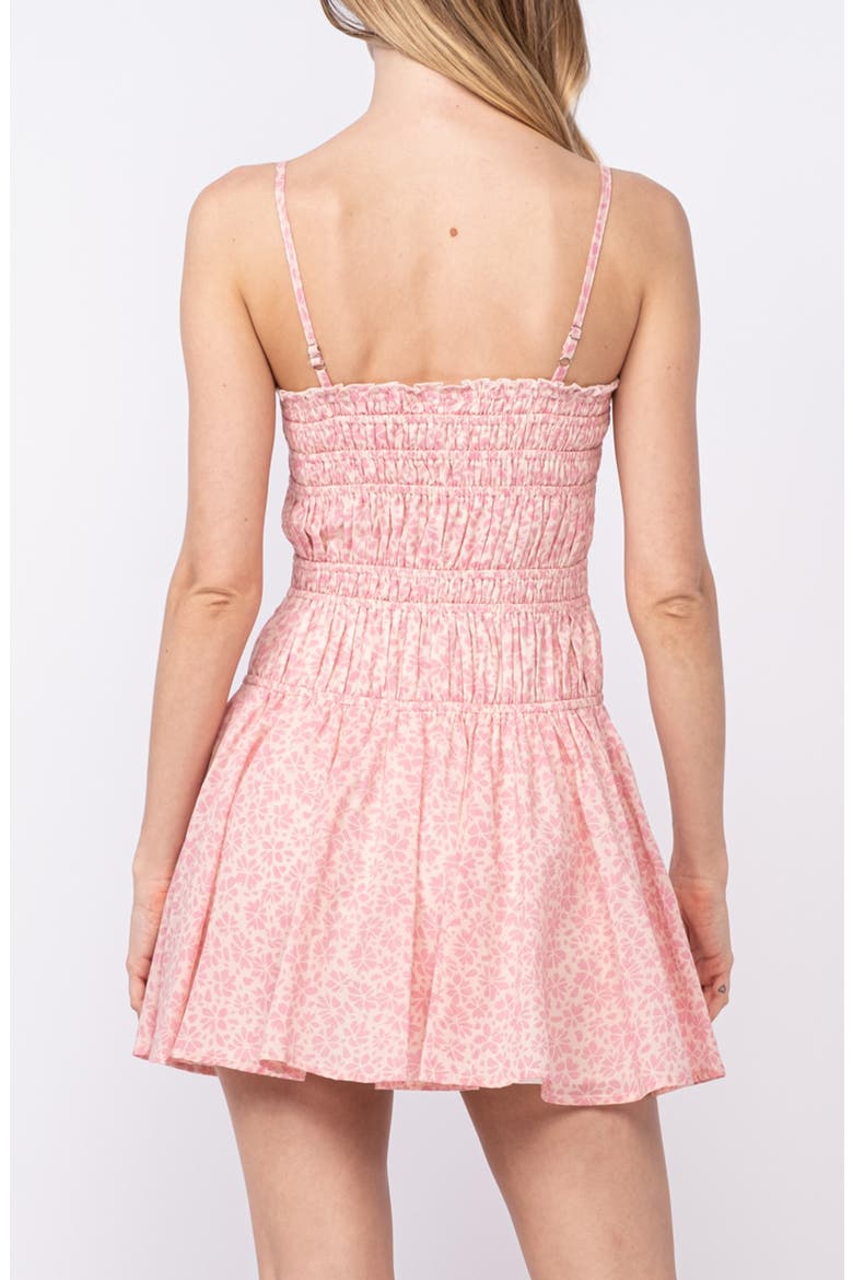Sleeveless Smocked Minidress, Alternate, color, PINK