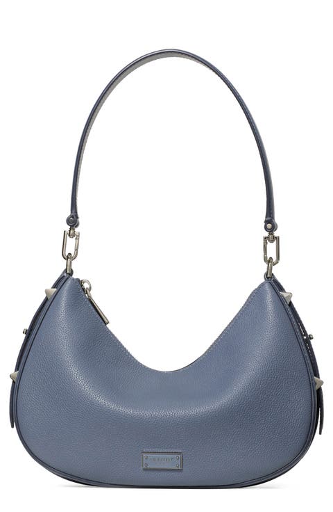 liv pebble leather convertible shoulder bag
