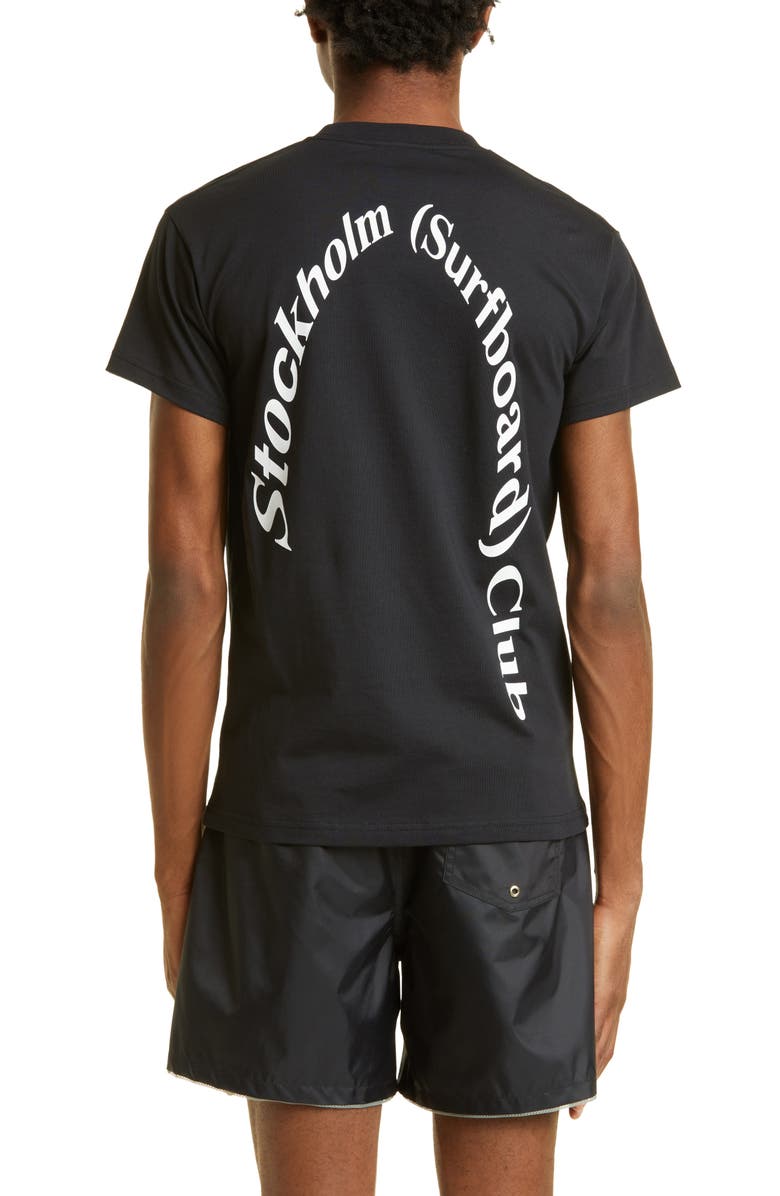 STOCKHOLM SURFBOARD CLUB Back Logo Organic Cotton Graphic Tee, Alternate, color, 