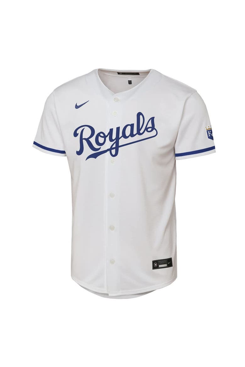 Youth Nike  White Kansas City Royals Home Stadium Jersey, Alternate, color, White