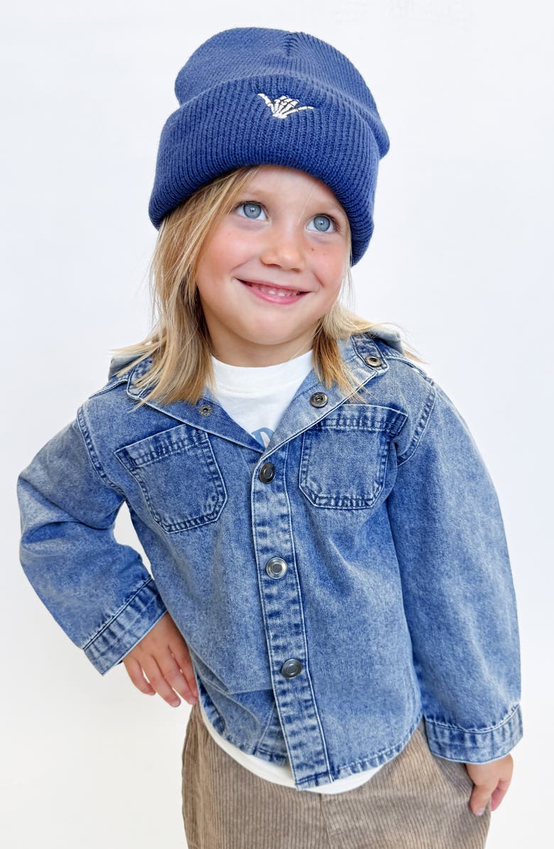 Feather 4 Arrow Kids' Ethan Denim Shacket, Alternate, color, Washed Indigo