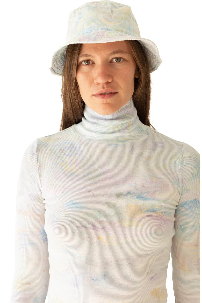 Marbled Dye Bucket Hat, Alternate, color, TIE DYE
