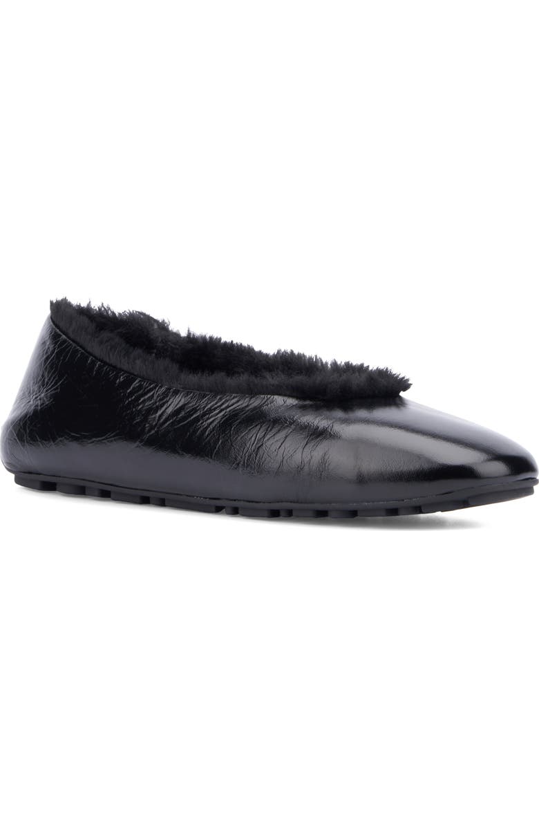 Aquatalia Qassidy Faux Fur Lined Weatherproof Flat, Main, color,