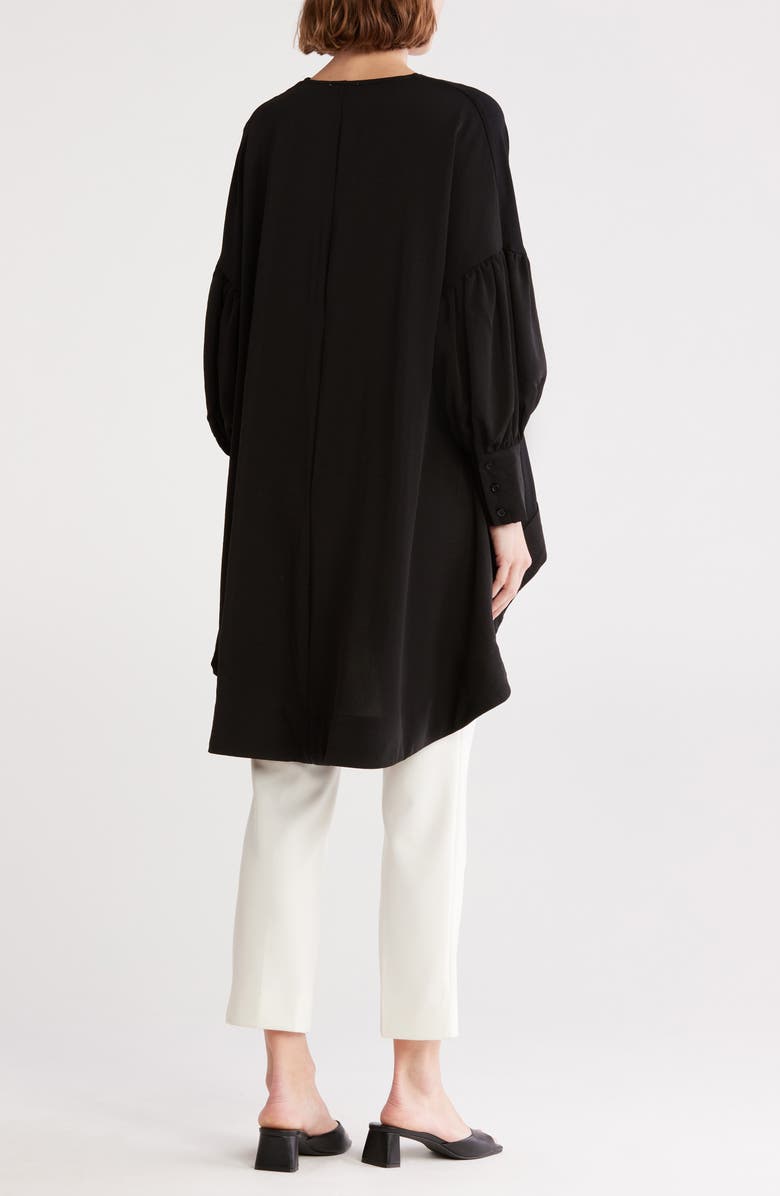 PATRIZIA LUCA Oversize V-Neck Top, Alternate, color, Black