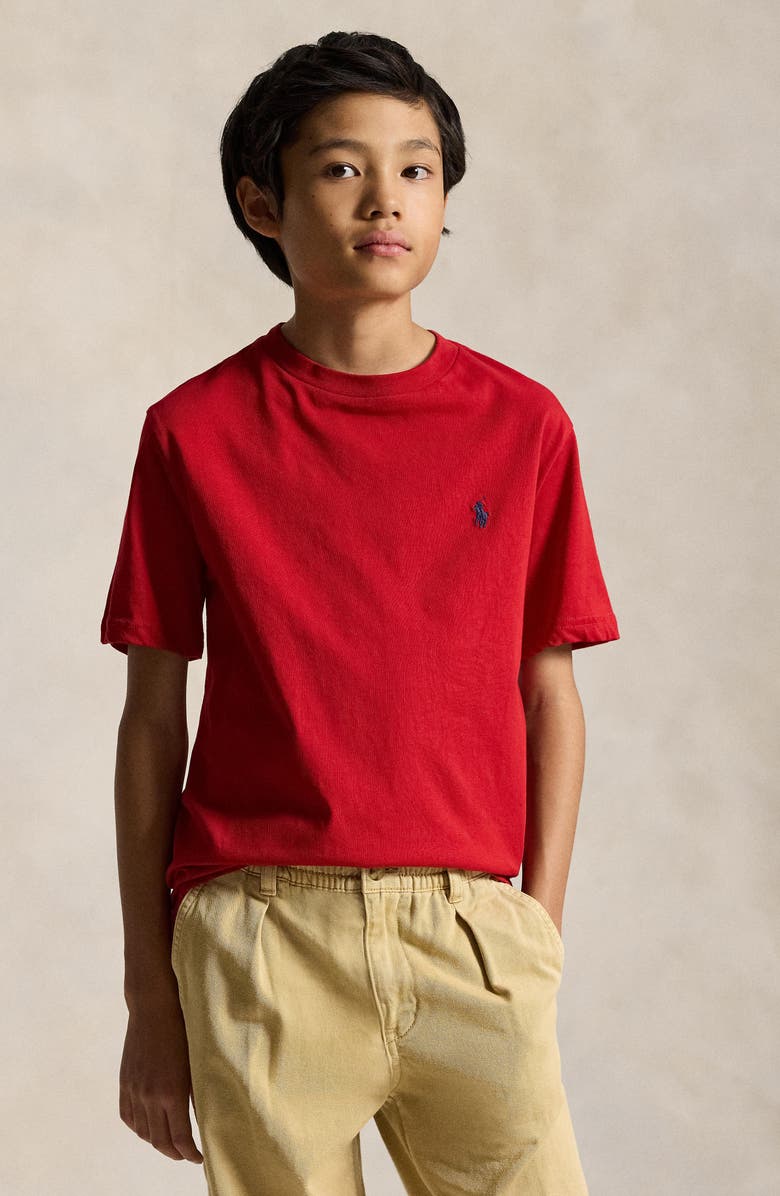 Polo Ralph Lauren Kids' Cotton Jersey T-Shirt, Alternate, color, Rl Red