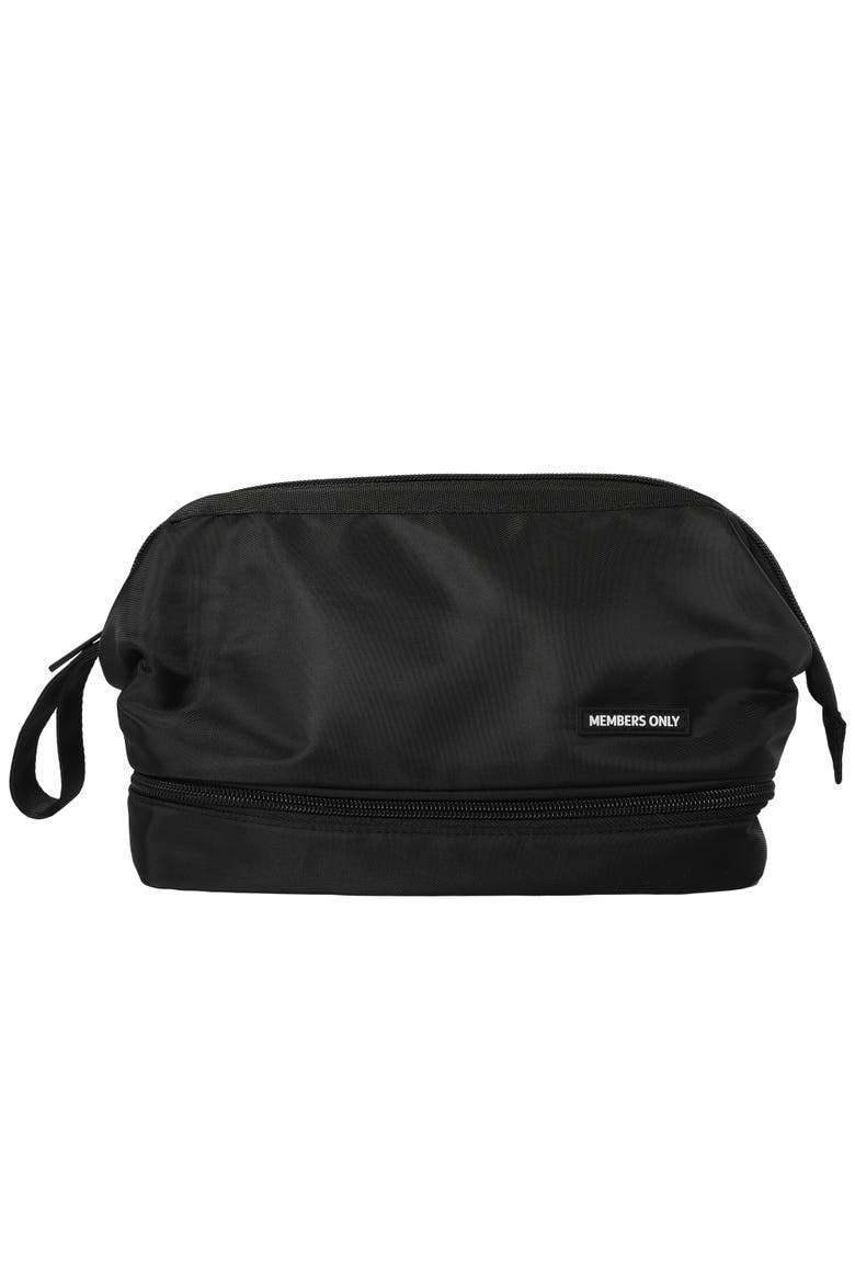Travel Pouch with Zipper Closure, Main, color, Black