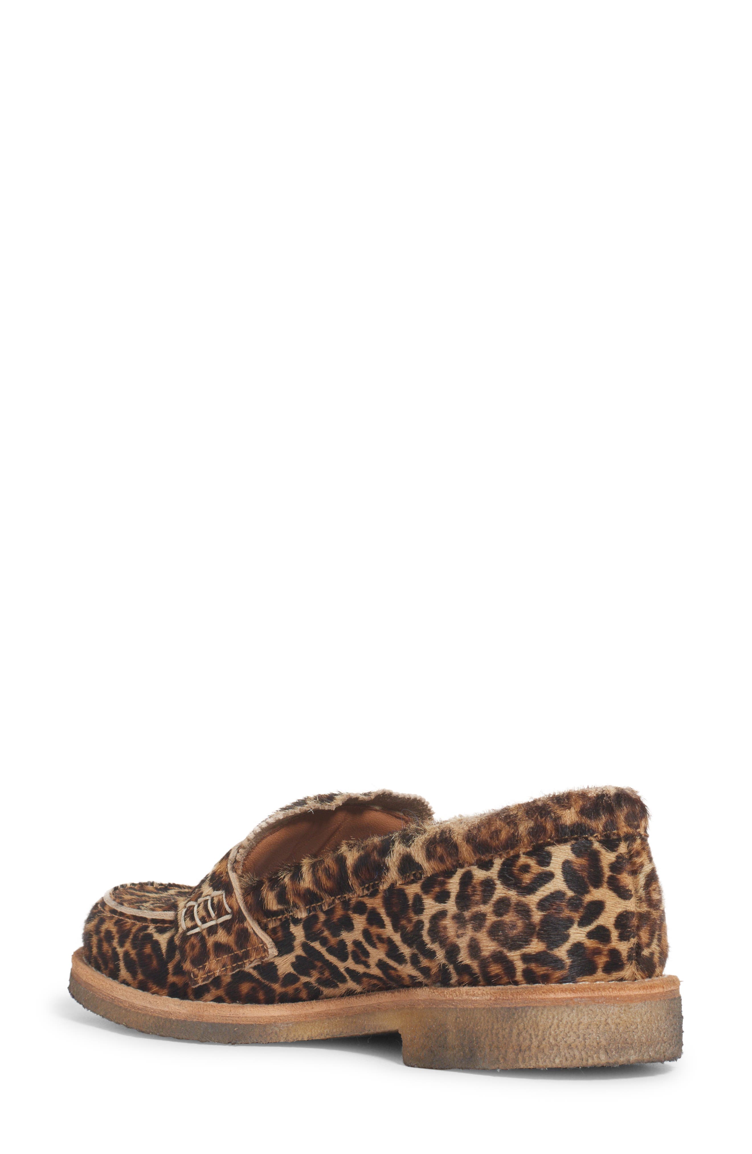 Golden Goose Jerry Genuine Calf Hair Loafer, Alternate, color, Beige Brown Leo Calf Hair