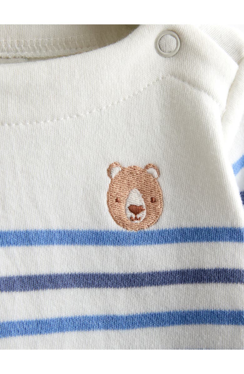 JOJO MAMAN BEBE Bear Stripe Top & Leggings Set, Alternate, color, Cream