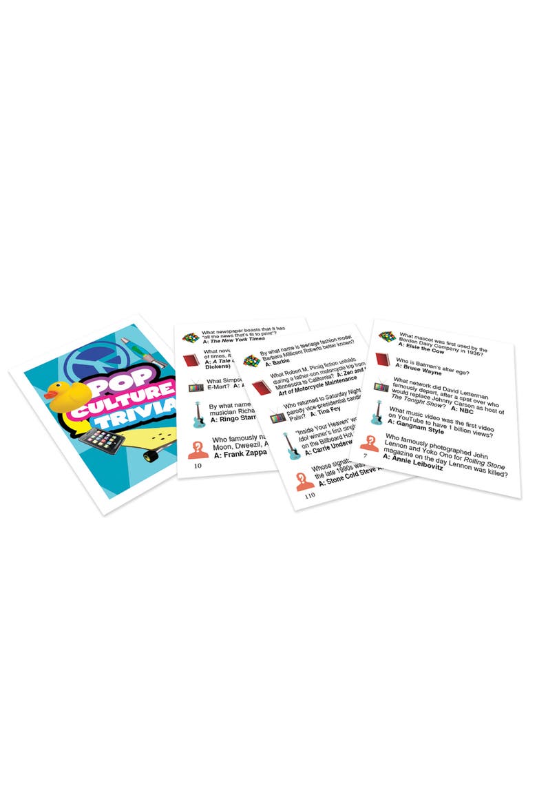 Pop Culture Trivia Game, Alternate, color, Multicolored