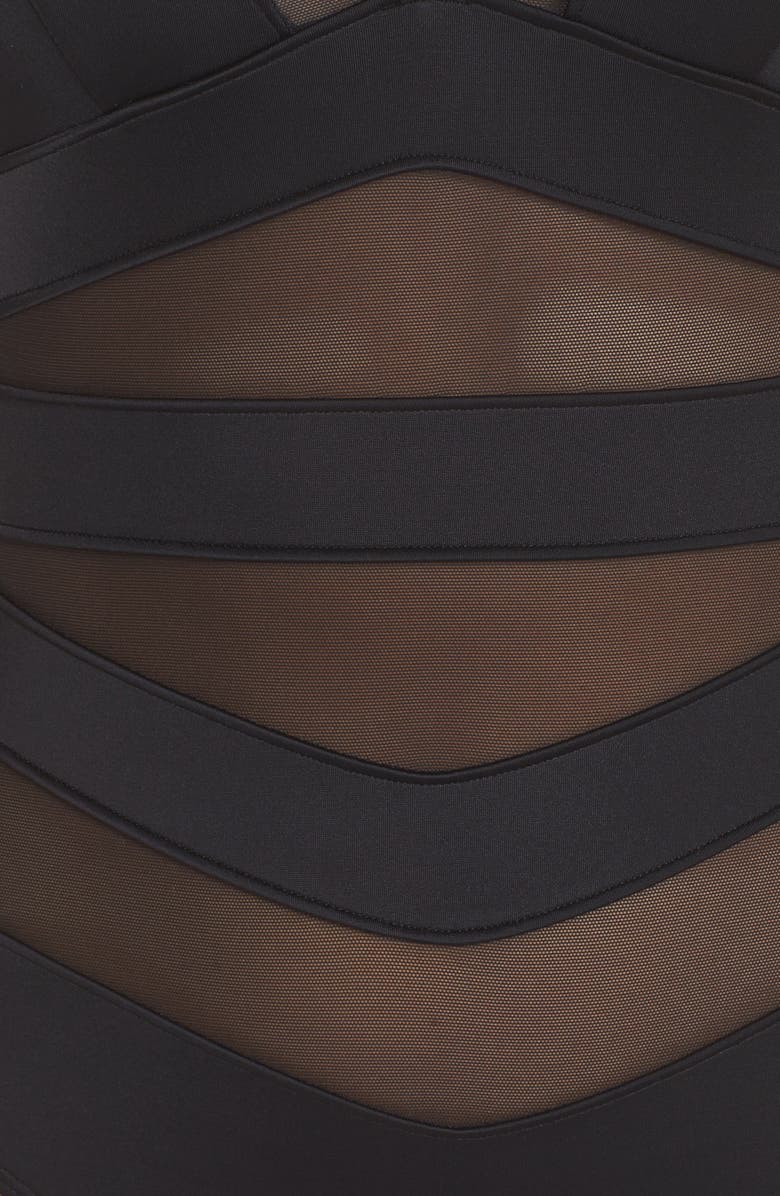 Ted Baker London Illiana Mesh Detail One-Piece Swimsuit, Alternate, color, 