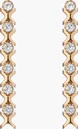 Aurate Bold Lab Grown Sapphire X Estate Tennis Earrings