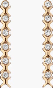 Aurate Bold Lab Grown Sapphire X Estate Tennis Earrings