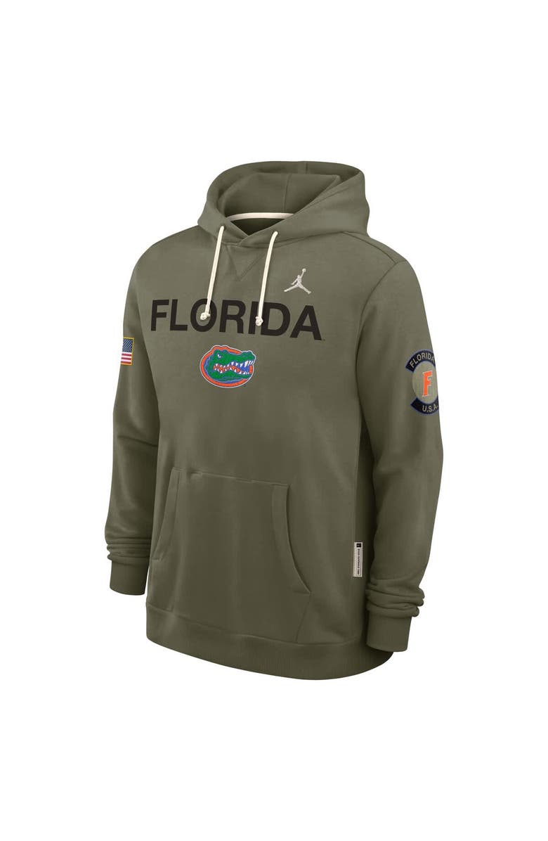 Jordan Brand Men's Jordan Brand Olive Florida Gators 2025 Military Appreciation Standard Issue Dri-FIT Hoodie, Alternate, color, Olive