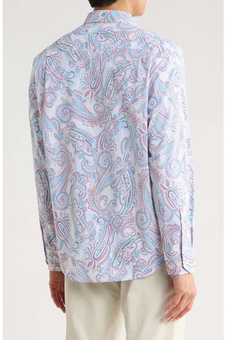 Siesta Key Paisley Tides Dress Shirt, Alternate, color, DEW DROP