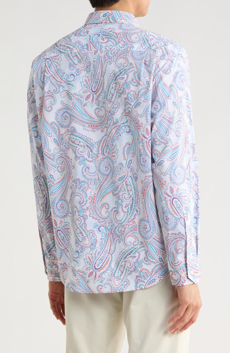 Tommy Bahama Siesta Key Paisley Tides Dress Shirt, Alternate, color, Dew Drop