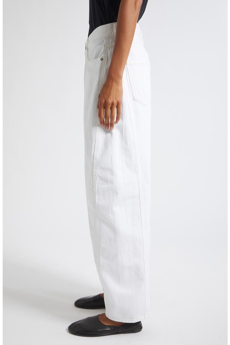 Callum Barrel Leg Jeans, Alternate, color, TALC