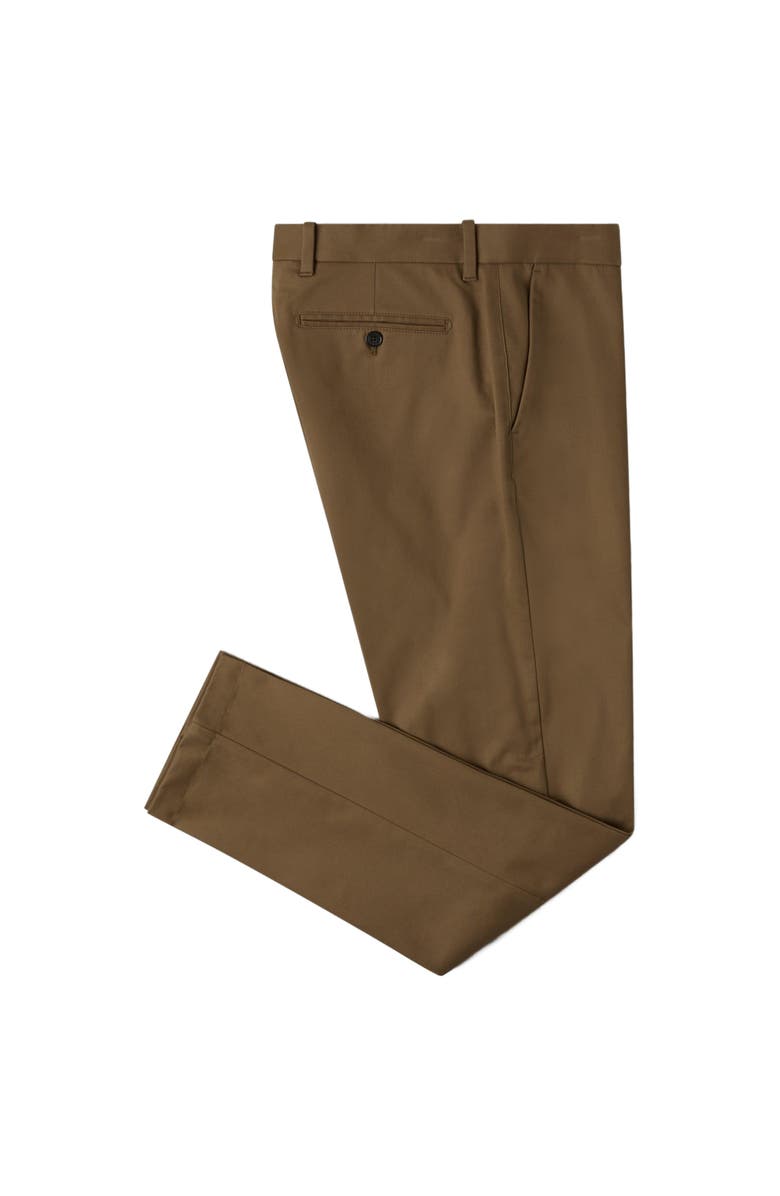Robert Talbott Douglas Brushed Cotton Chino Pant, Alternate, color, Coffee