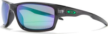 60mm Jade Irid Polarized Rectangle Sunglasses