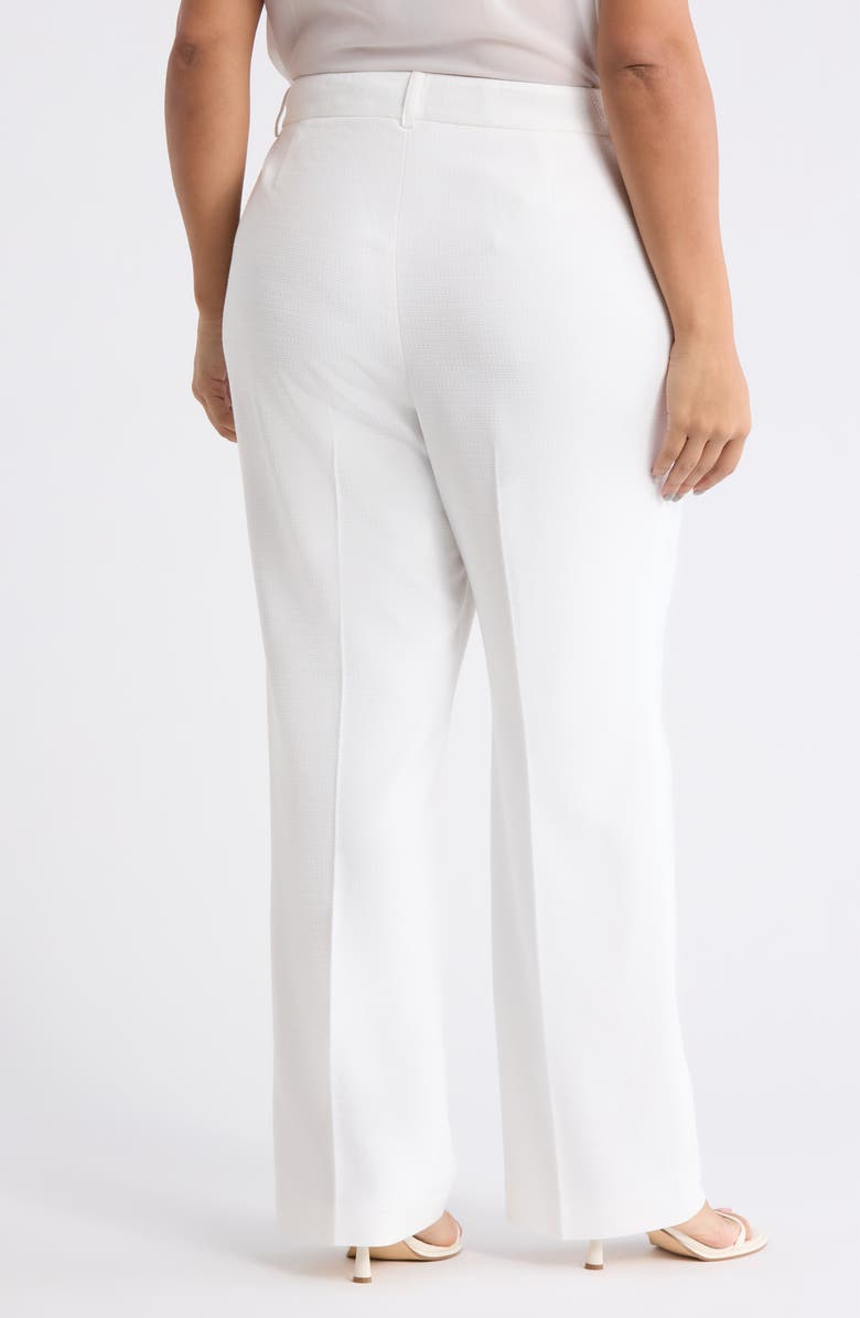 Tahari ASL Stretch Flare Pants, Alternate, color, Ivory