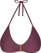 ViX Paula Hermanny Bessie Erin Hardware Detail Bikini Top