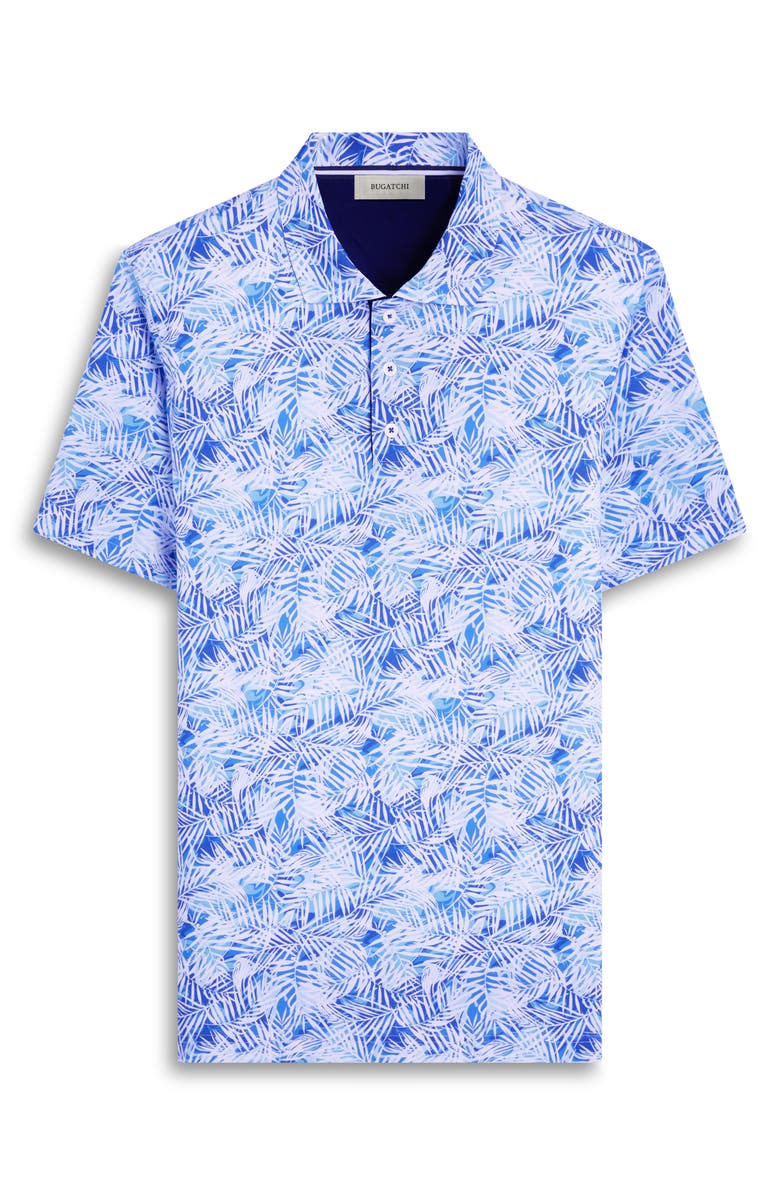 Bugatchi Hendrix Digital Leaf Print Pima Cotton Polo, Alternate, color, 