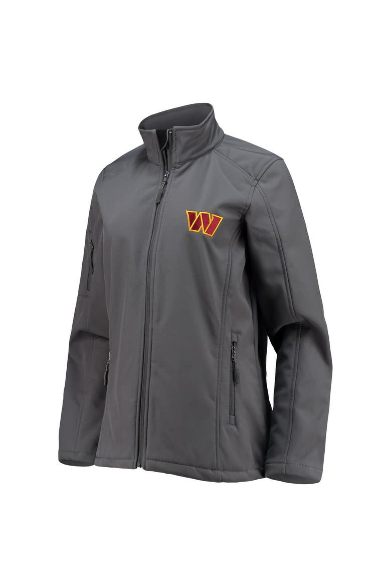 Women's Dunbrooke Gray Washington Commanders Sonoma Softshell Full-Zip Jacket, Alternate, color, Gray