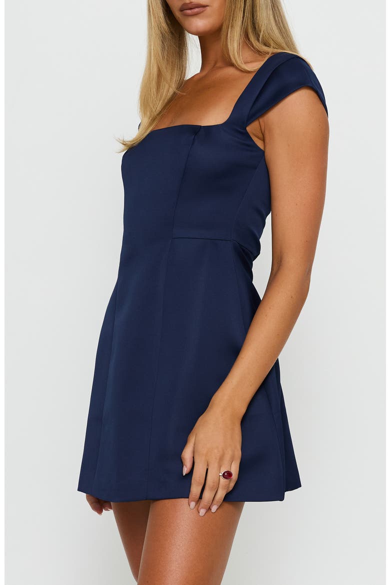 Mariza Cap Sleeve Minidress, Alternate, color, NAVY