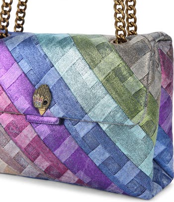 Kurt Geiger London Large Kensington Rainbow Denim Shoulder Bag