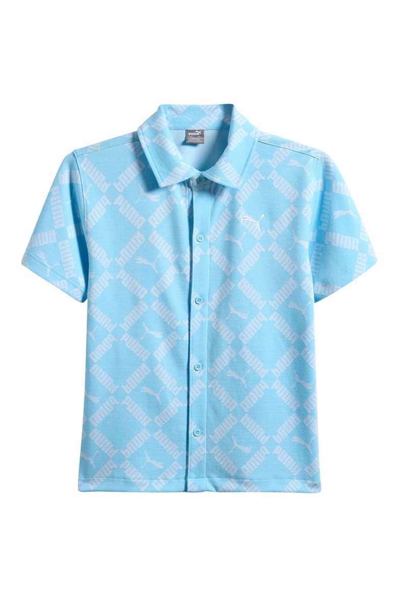 Kids' Club Pack Knit Button-Up Shirt, Main, color, PACIFIC BLUE