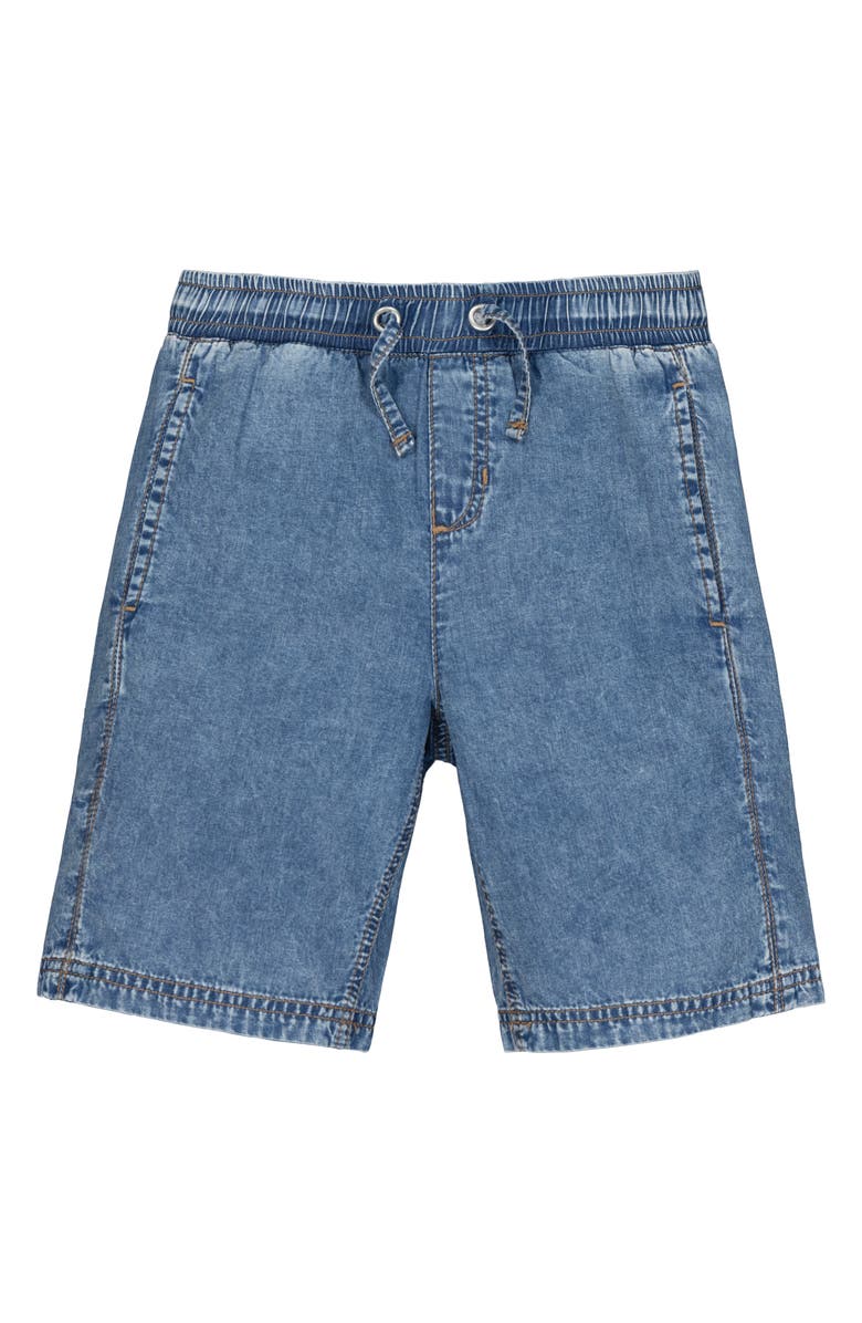 Joe's Jeans Short Sleeve Chambray Button-Up Shirt & Shorts Set, Alternate, color, Blue