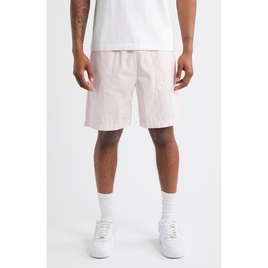 Service Works Organic Cotton Poplin Drawstring Chef Shorts In Pink