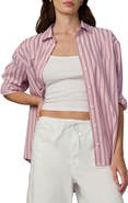 Joe's The Boyfriend Stripe Oversize Button-Up Shirt