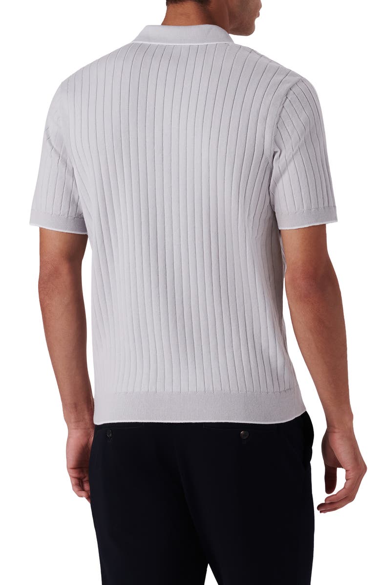 Bugatchi Rob Polo Sweater, Alternate, color, Platinum