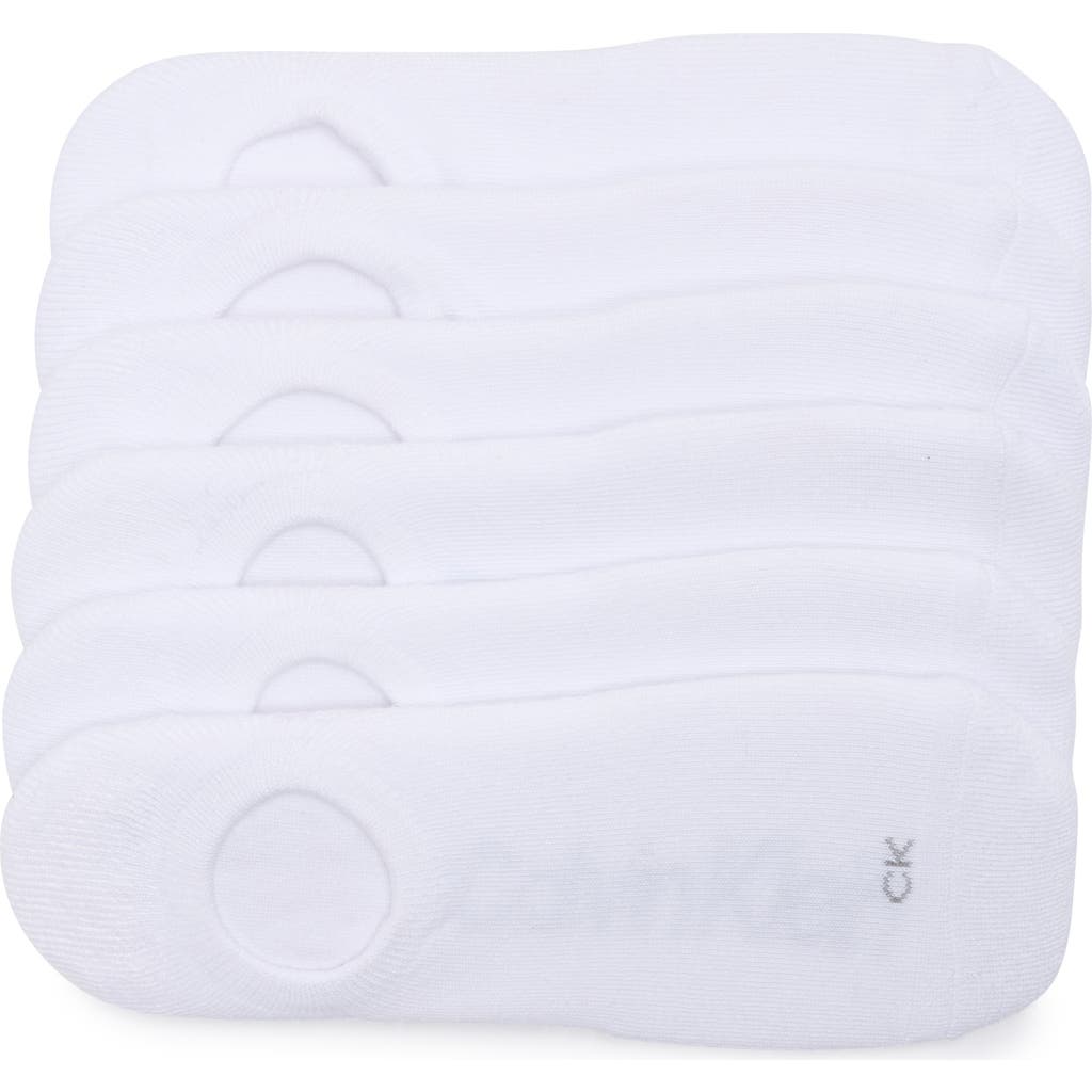 Calvin Klein 6-pack Liner Socks In Red