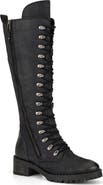 VINTAGE FOUNDRY Henrietta Tall Leather Lace-Up Boot