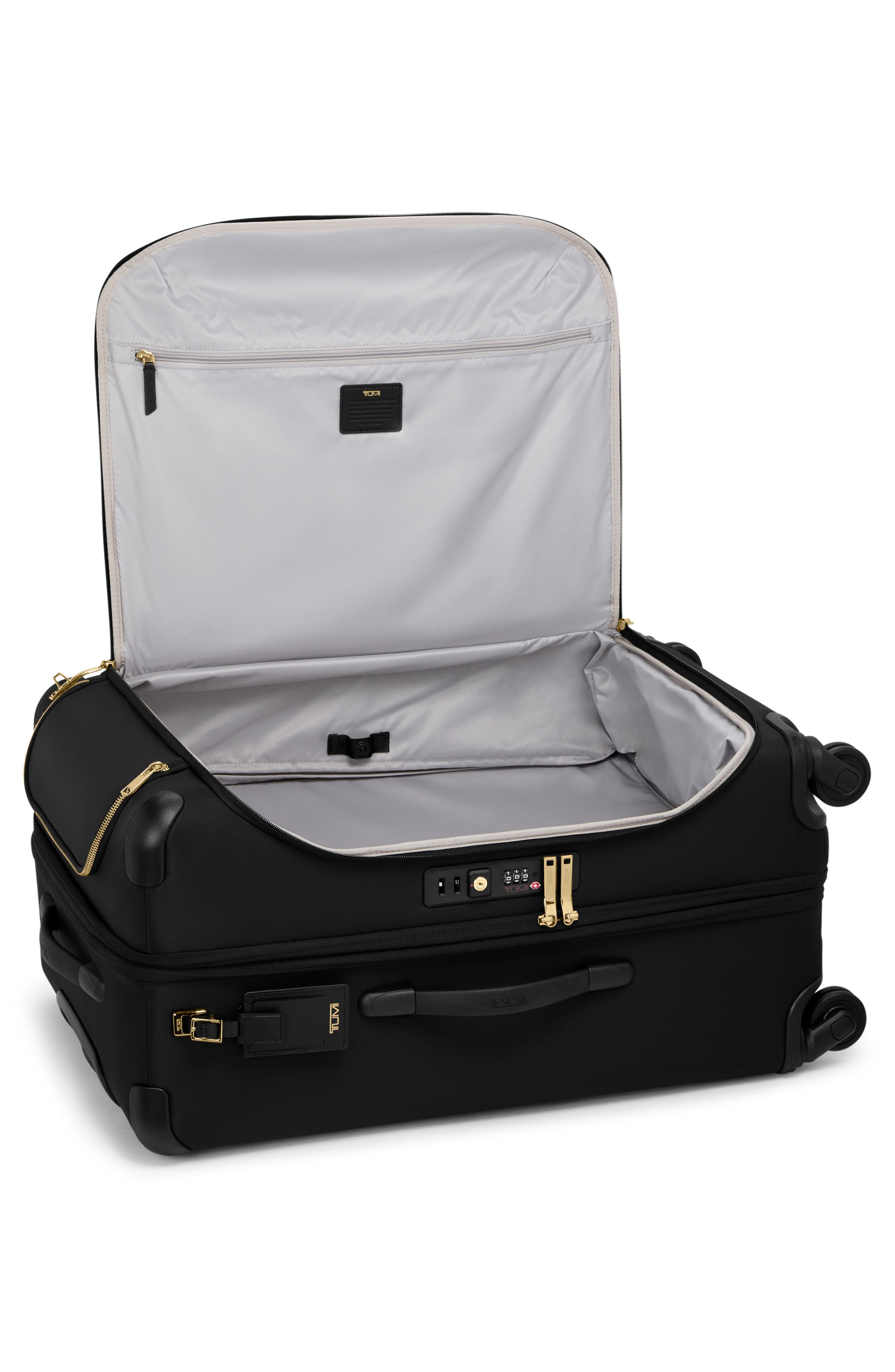 TUMI Vouageur Léger 29-Inch International Expandable Suitcase, Alternate, color, Black/ Gold
