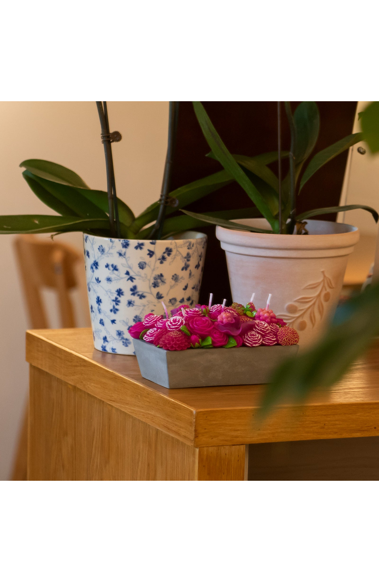 Southlake gifts Floral Fusion Flower Arrangement Candle, Alternate, color, Pink Floral